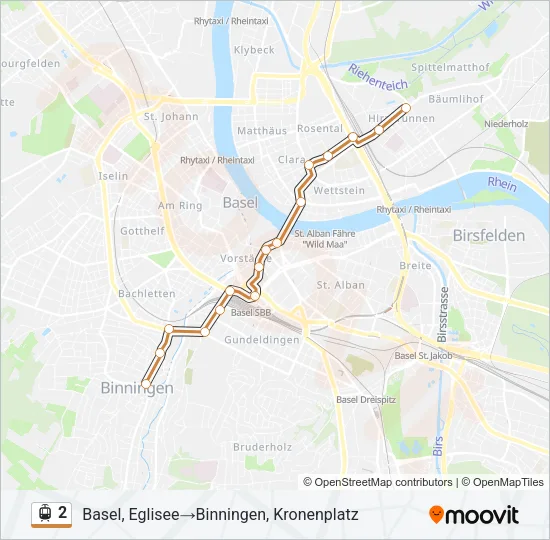 2 Light Rail Line Map