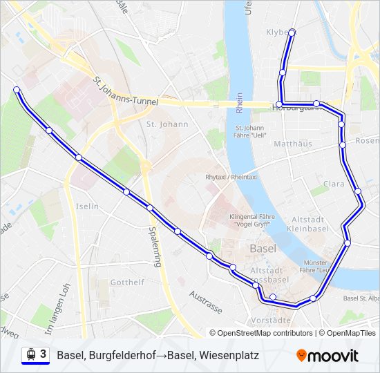3 Light Rail Line Map