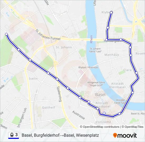 3 Light Rail Line Map
