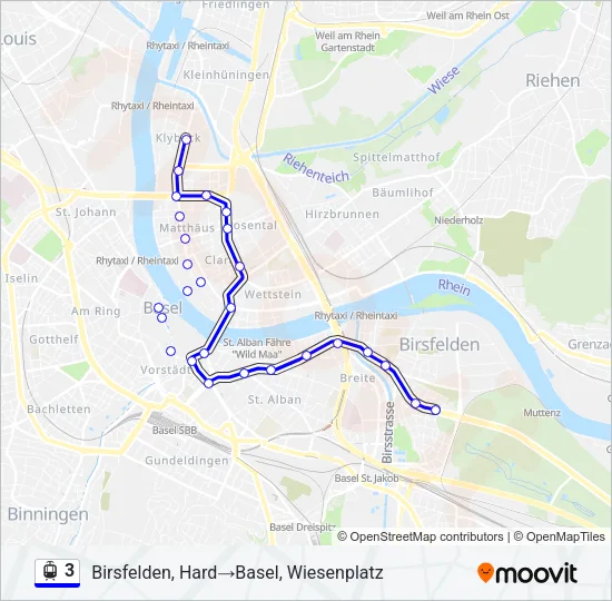 3 Light Rail Line Map