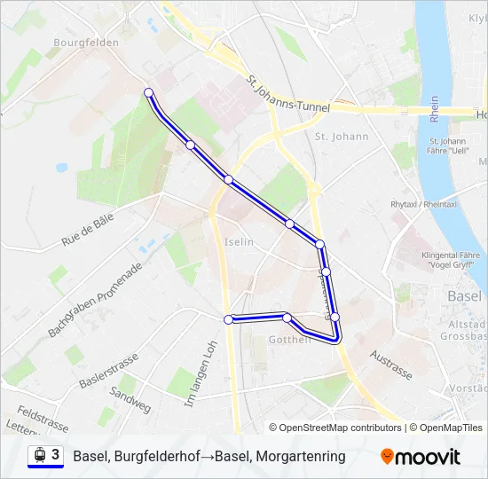 3 Light Rail Line Map