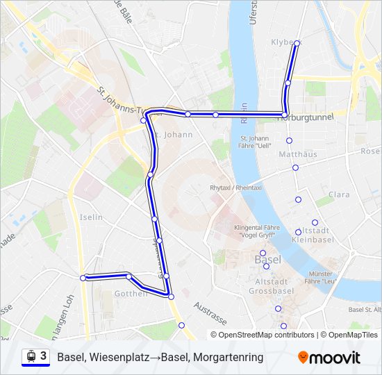 3 Light Rail Line Map