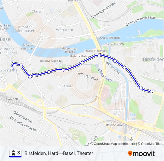 3 Light Rail Line Map