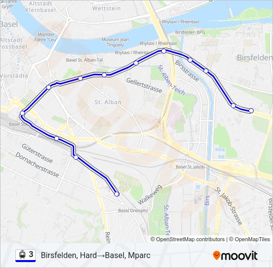 3 Light Rail Line Map