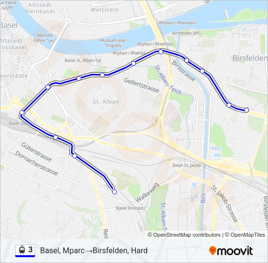 3 Light Rail Line Map