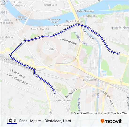 3 Light Rail Line Map