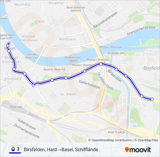 3 Light Rail Line Map