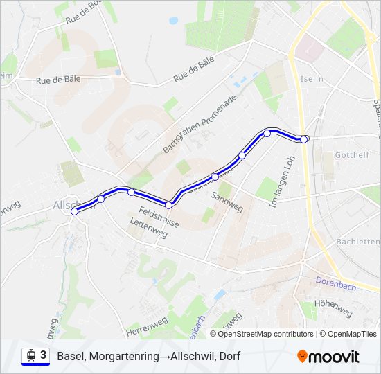 3 Light Rail Line Map