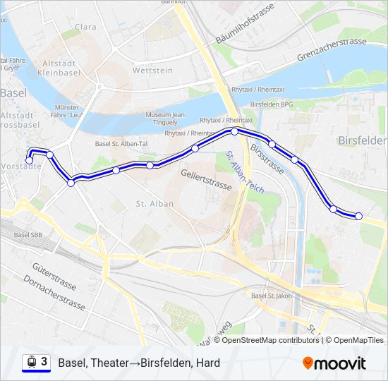 3 Light Rail Line Map
