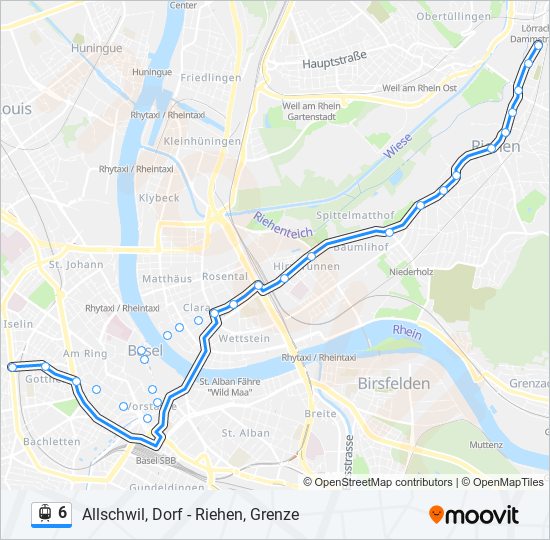 6 light rail Line Map