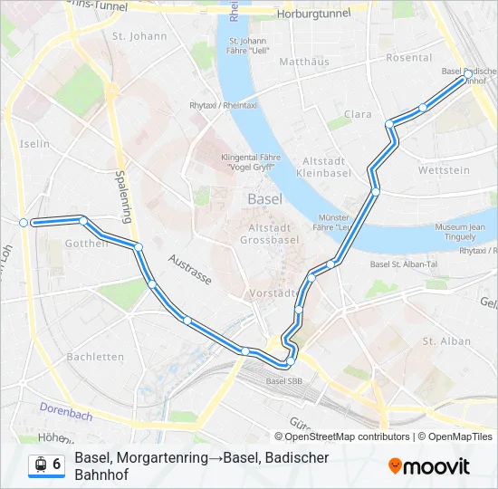 6 Light Rail Line Map