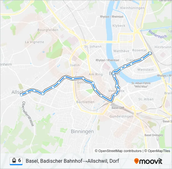 6 Light Rail Line Map