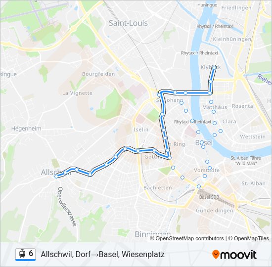 6 Light Rail Line Map