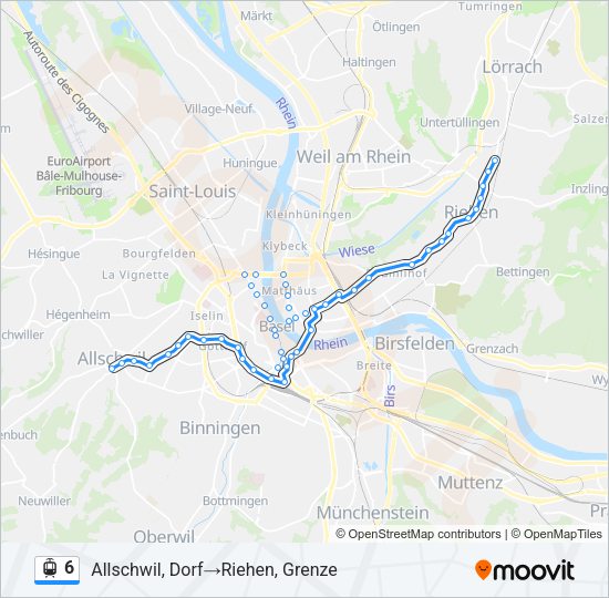 6 Light Rail Line Map