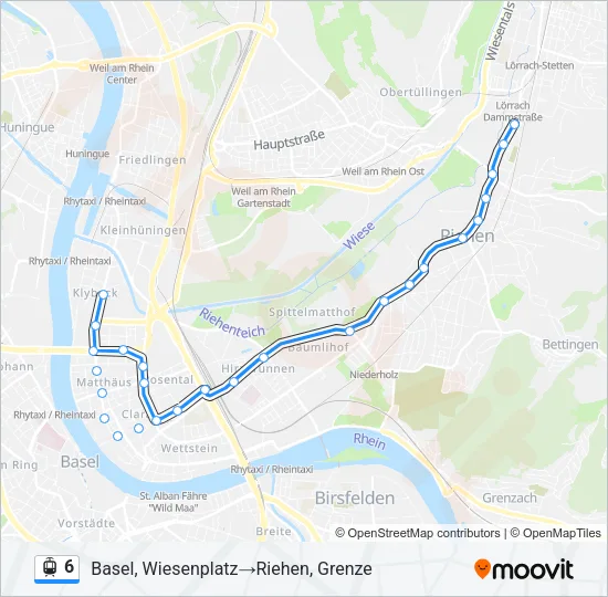 6 Light Rail Line Map