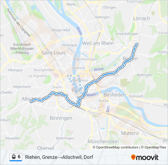 6 Light Rail Line Map