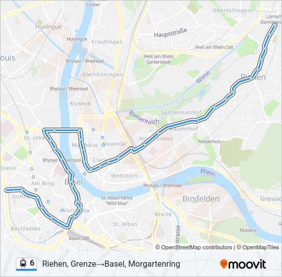 6 Light Rail Line Map