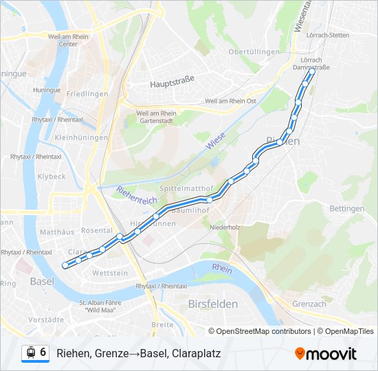 6 Light Rail Line Map