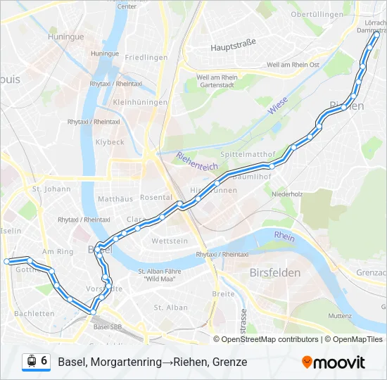 6 Light Rail Line Map