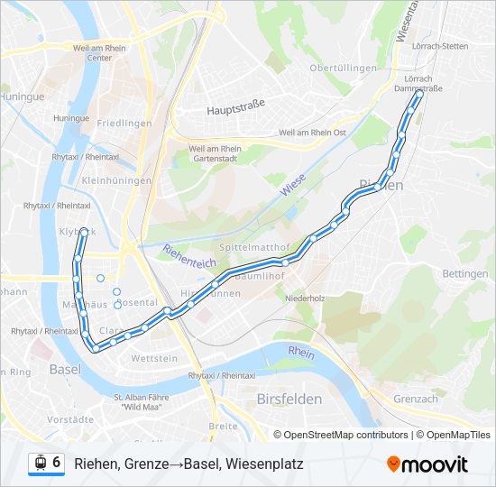 6 Light Rail Line Map