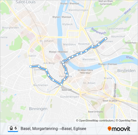6 Light Rail Line Map