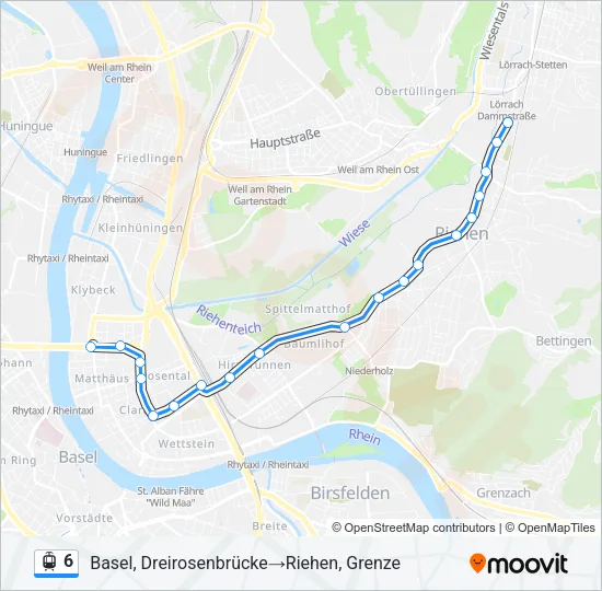 6 Light Rail Line Map