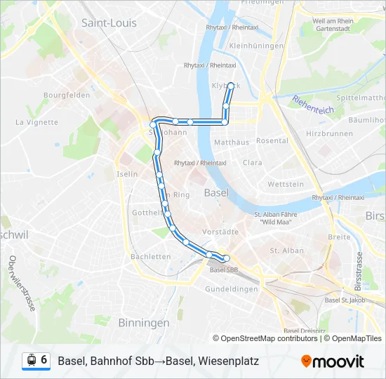 6 Light Rail Line Map