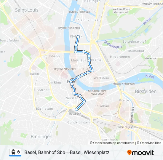 6 Light Rail Line Map
