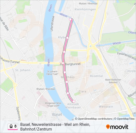 8 light rail Line Map