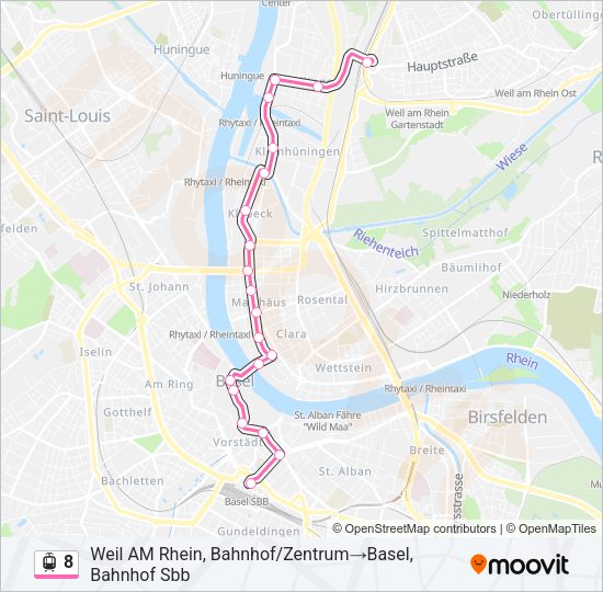 8 Light Rail Line Map