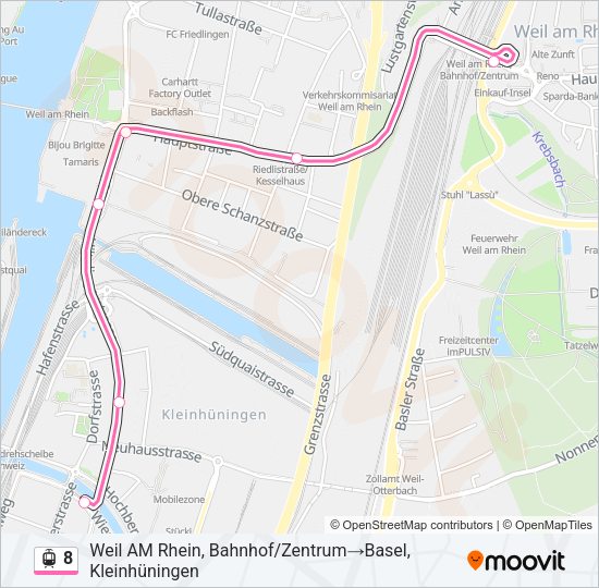 8 Light Rail Line Map