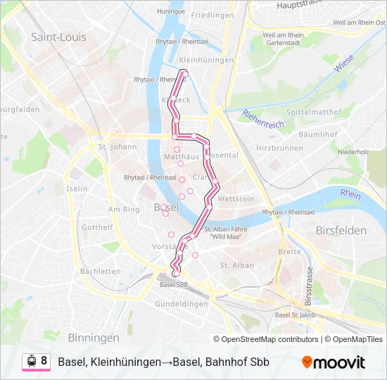 8 Light Rail Line Map