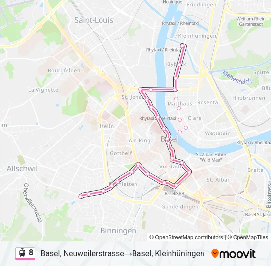 8 Light Rail Line Map