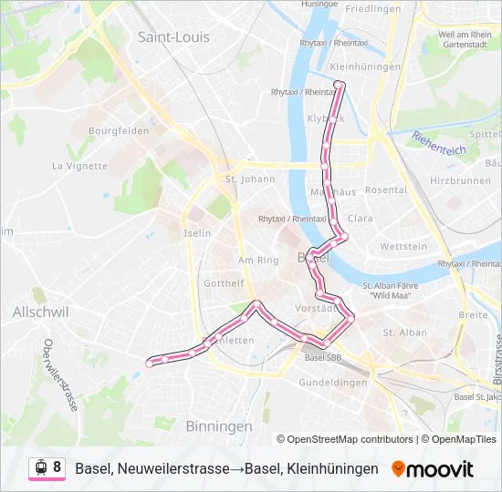 8 Light Rail Line Map