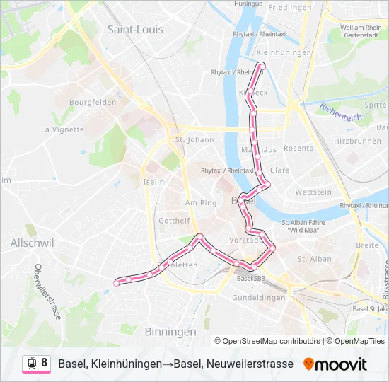 8 Light Rail Line Map