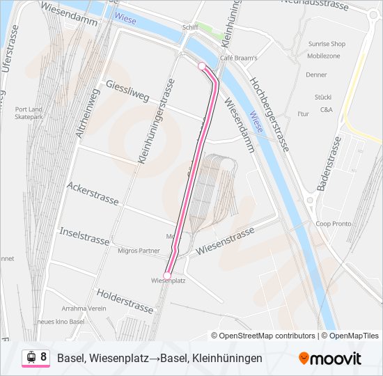 8 light rail Line Map