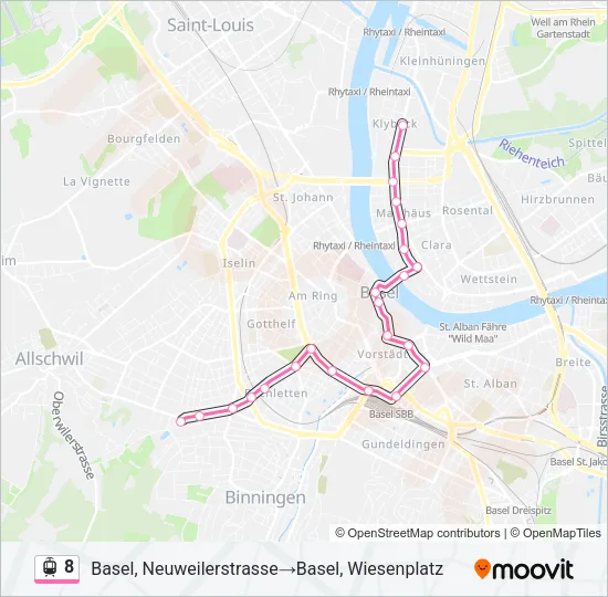 8 Light Rail Line Map