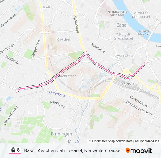 8 Light Rail Line Map