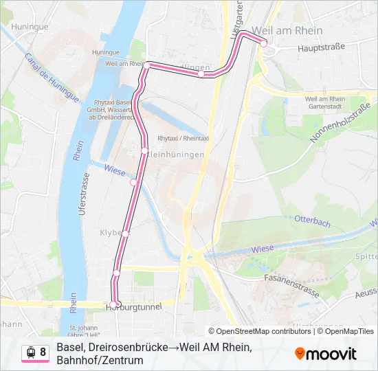 8 Light Rail Line Map
