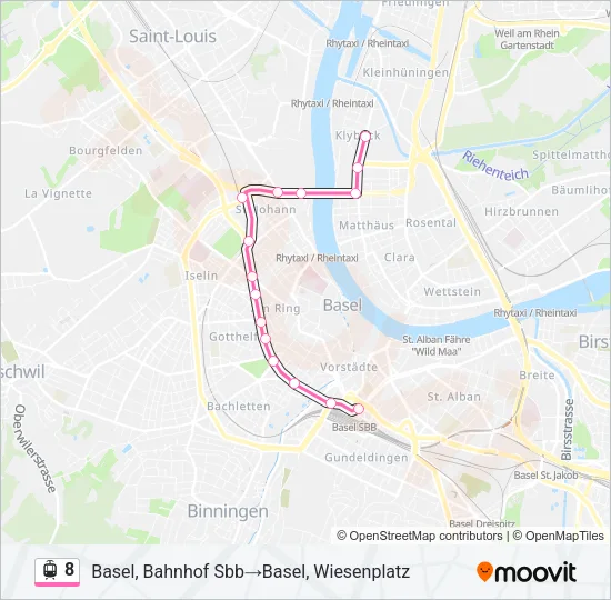 8 Light Rail Line Map