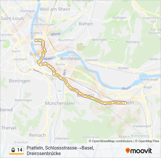 14 Light Rail Line Map