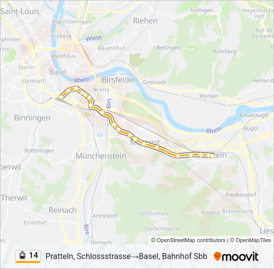 14 Light Rail Line Map