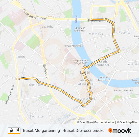 14 light rail Line Map