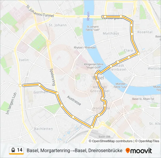 14 Light Rail Line Map
