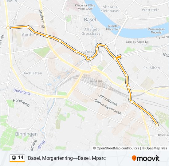 14 light rail Line Map