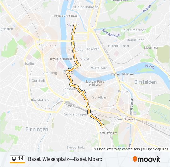 14 light rail Line Map