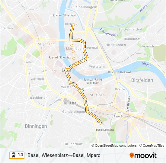 14 Light Rail Line Map