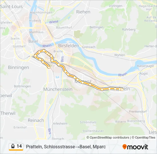 14 Light Rail Line Map