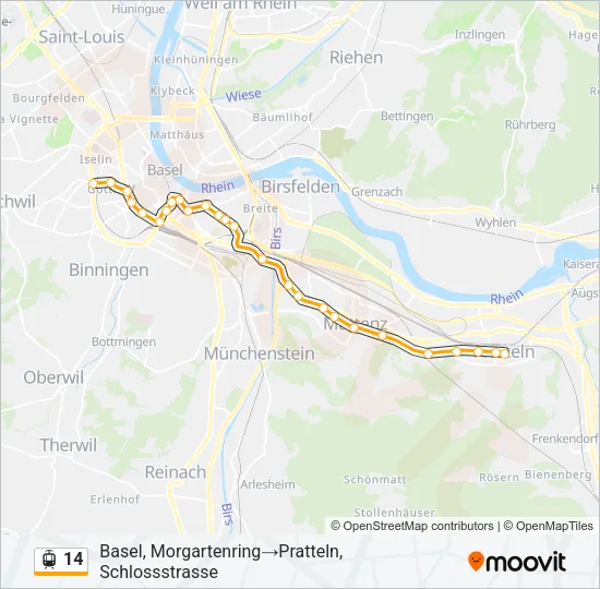 14 Light Rail Line Map