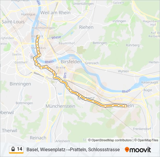 14 light rail Line Map